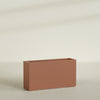 Potsdam Extra Large Long Rectangle Fiberglass Planter - 60 in x 16 in x 32 in - Matte Terracotta - Matte Terracotta,60 in x 16 in x 32 in