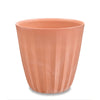 Pleat Ribbed Large Round Plastic Planter - 27 in x 27 in x 32 in - Weathered Terracotta - Weathered Terracotta,27 in x 27 in x 32 in
