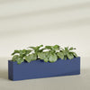 Miami Extra Large Narrow Rectangle Fiberglass Planter - 72 in x 12 in x 18 in - Matte Cobalt Blue - Matte Cobalt Blue,72 in x 12 in x 18 in