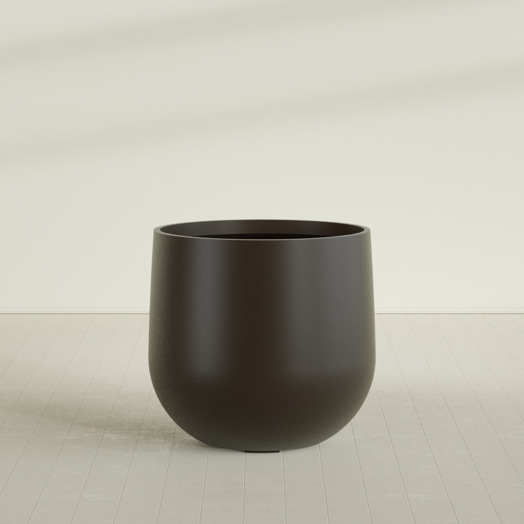 Westfield - 15in diam. x 14in - Matte Brown - Matte Brown,38 in diam. x 36 in H