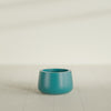 Short Hayden Small Round Fiberglass Planter - 12 in x 12 in x 7 in - Satin Sea Foam - Satin Sea Foam,12 in x 12 in x 7 in