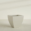 Lima Large Tapered Square Fiberglass Planter - 30 in x 30 in x 30 in - Satin Beige - Satin Beige,30 in x 30 in x 30 in