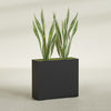 Perth Extra Large Long Rectangle Fiberglass Planter - 48 in x 16 in x 42 in - Matte Black - Matte Black,48 in x 16 in x 42 in
