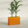 Potsdam Extra Large Long Rectangle Fiberglass Planter - 48 in x 16 in x 32 in - Gloss Tangerine - Gloss Tangerine,48 in x 16 in x 32 in