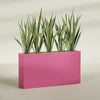 Delray Extra Large Long Rectangle Fiberglass Planter - 60 in x 12 in x 32 in - Gloss Pink Violet - Gloss Pink Violet,60 in x 12 in x 32 in