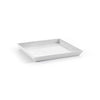 Small Square Saucer - 17 in x 17 in x 1.5 in - Pure White - Pure White,17 in x 17 in x 1.5 in