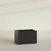 Granada Large Rectangle Fiberglass Planter - 36 in x 24 in x 24 in - Matte Black - Matte Black,36 in x 24 in x 24 in
