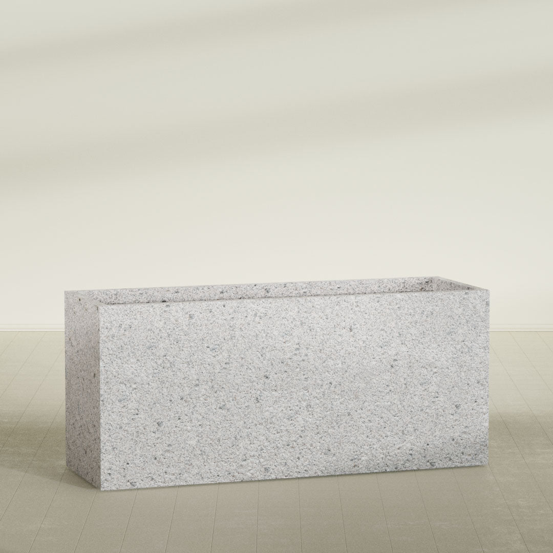 ProTone Fiberglass Premium Finish Extra Large Rectangle Planter - 72 in x 24 in x 32 in - StoneLight - Pearlstone - StoneLight - Pearlstone,72 in x 24 in x 32 in
