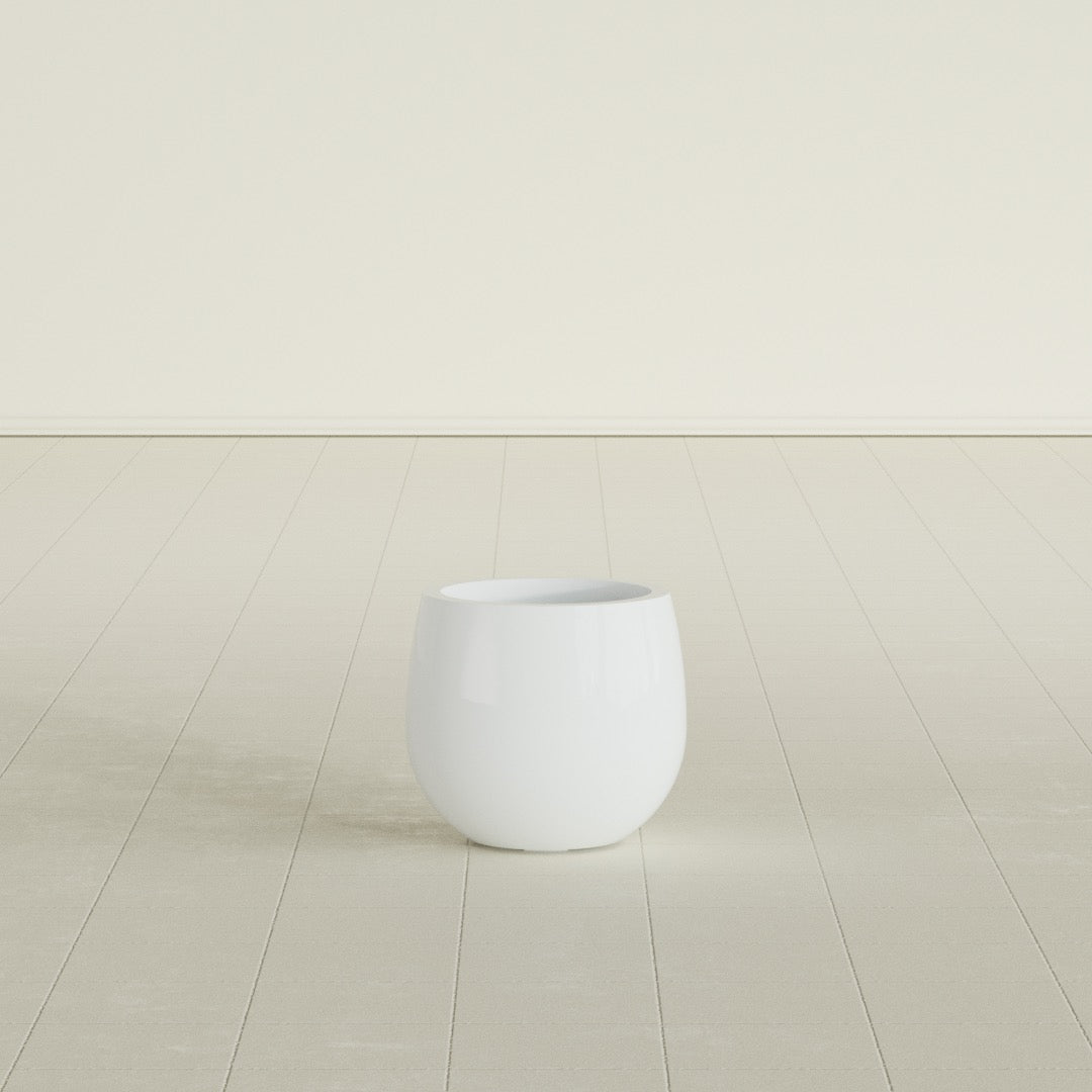 Westfield - 10in diam. x 9in - Matte White - Matte White,10 in diam. x 9 in H