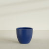 Wannsee Large Round Fiberglass Planter - 39 in x 39 in x 34 in - Matte Cobalt Blue - Matte Cobalt Blue,39 in x 39 in x 34 in