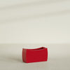 Seoul Large Curved Abstract Fiberglass Planter - 32 in x 12 in x 18 in - Gloss Red - Gloss Red,32 in x 12 in x 18 in