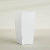 Toulan Extra Large Tall Tapered Square Fiberglass Planter - 23 in x 23 in x 48 in - Gloss White - Gloss White,23 in x 23 in x 48 in