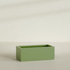 Torino Extra Large Wide Rectangle Fiberglass Planter - 48 in x 24 in x 18 in - Satin Green - Satin Green,48 in x 24 in x 18 in
