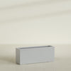 Tolga Extra Large Long Rectangle Fiberglass Planter - 60 in x 16 in x 24 in - Metallic Silver - Metallic Silver,60 in x 16 in x 24 in