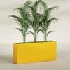 Potsdam Extra Large Long Rectangle Fiberglass Planter - 72 in x 16 in x 32 in - Gloss Saffron - Gloss Saffron,72 in x 16 in x 32 in