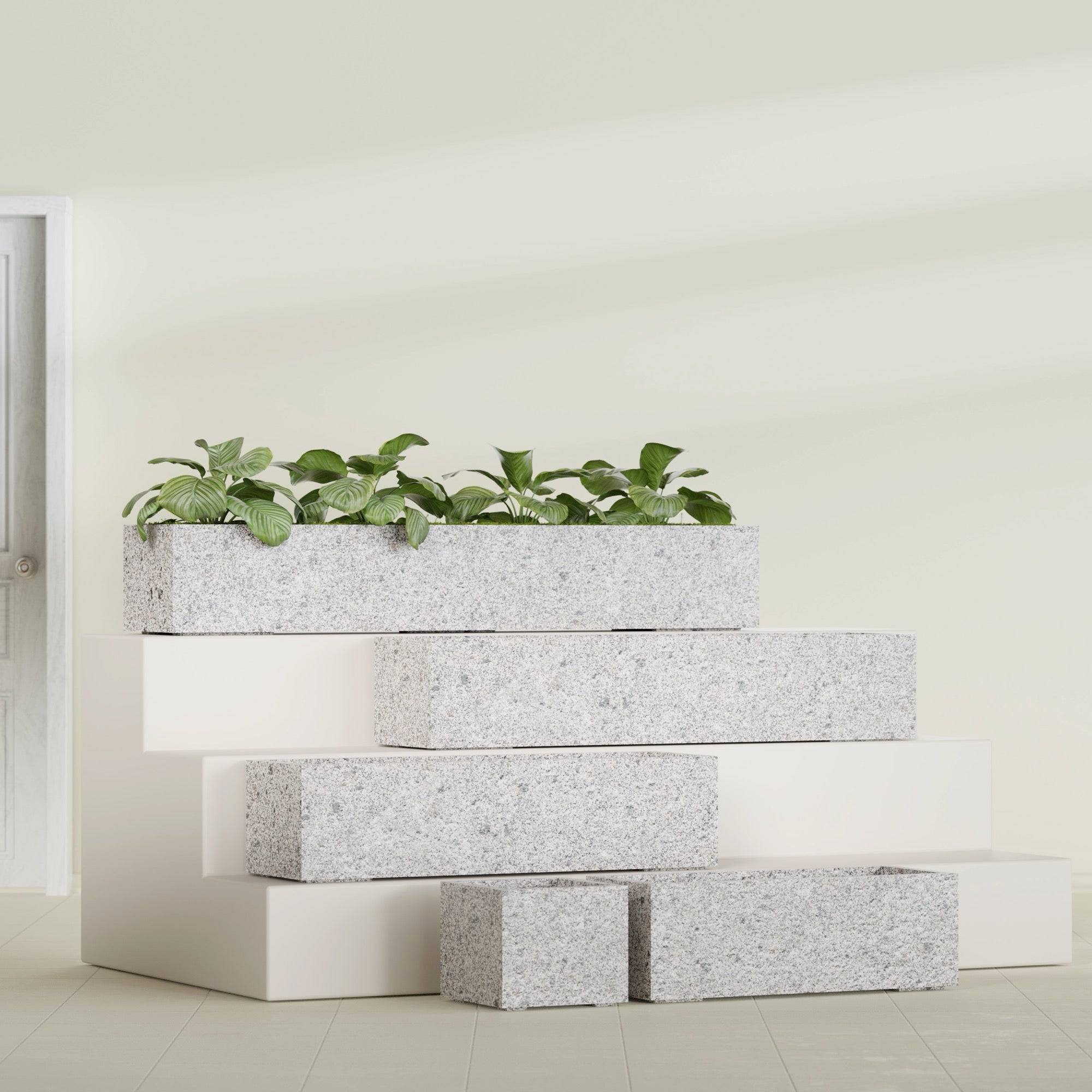 14"-Wide Rectangle - 14in x 14in x 12in - StoneLight - Greystone - StoneLight - Greystone,14 in x 14 in x 12 in