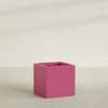 Montroy Large Cube Square Fiberglass Planter - 36 in x 36 in x 36 in - Gloss Pink Violet - Gloss Pink Violet,36 in x 36 in x 36 in
