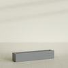Salon Large Tall Rectangle Fiberglass Planter - 42 in x 8 in x 8 in - Metallic Gunmetal - Metallic Gunmetal,42 in x 8 in x 8 in