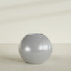 Globe Large Sphere Fiberglass Planter - 36 in x 36 in x 30 in - Metallic Silver - Metallic Silver,36 in x 36 in x 30 in