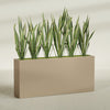 Delray Extra Large Long Rectangle Fiberglass Planter - 72 in x 12 in x 32 in - Metallic Gold - Metallic Gold,72 in x 12 in x 32 in
