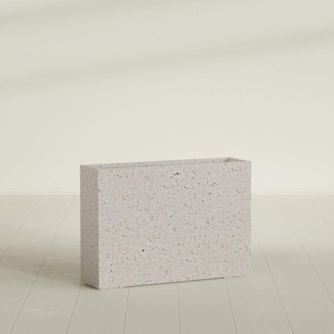 ProTone Fiberglass Premium Finish Extra Large Rectangle Planter - 60 in x 16 in x 42 in - StoneLight - Greystone - StoneLight - Greystone,60 in x 16 in x 42 in