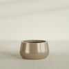 Short Hayden Small Round Fiberglass Planter - 16 in x 16 in x 8 in - Metallic Gold - Metallic Gold,16 in x 16 in x 8 in