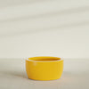 Casablanca Large Round Low Bowl Fiberglass Planter - 36 in x 36 in x 18 in - Gloss Saffron - Gloss Saffron,36 in x 36 in x 18 in