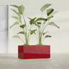 Badalona Large Tall Rectangle Fiberglass Planter - 39 in x 17 in x 17 in - Gloss Red - Gloss Red,39 in x 17 in x 17 in