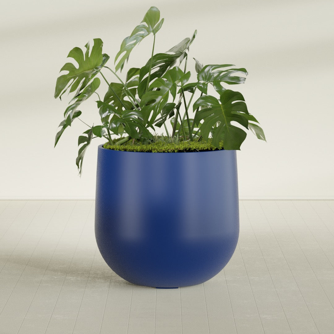 Westfield - 15in diam. x 14in - Matte Cobalt Blue - Matte Cobalt Blue,38 in diam. x 36 in H