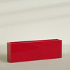 Hollywood Extra Large Narrow Rectangle Fiberglass Planter - 72 in x 12 in x 24 in - Gloss Red - Gloss Red,72 in x 12 in x 24 in