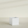 Montroy Large Cube Square Fiberglass Planter - 32 in x 32 in x 32 in - Gloss White - Gloss White,32 in x 32 in x 32 in