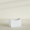 Seoul Large Curved Abstract Fiberglass Planter - 36 in x 16 in x 24 in - Gloss White - Gloss White,36 in x 16 in x 24 in