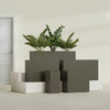 Potsdam Large Rectangle Fiberglass Planter - 36 in x 16 in x 32 in - Matte Bronze - Matte Bronze,36 in x 16 in x 32 in