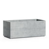 Semplito Rectangular Planter – Concrete Stone Finish – Fiberglass Indoor/Outdoor and Weather-Resistant Large Planter (39.5" L x 19.75" W x 15.75" H Exterior, 39" L x 19.3" W Interior) - Concrete Stone,39.3 in x 19.7 in x 15.7 in