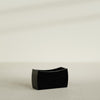 Seoul Large Curved Abstract Fiberglass Planter - 32 in x 12 in x 18 in - Gloss Black - Gloss Black,32 in x 12 in x 18 in