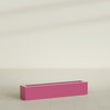 Salon Large Tall Rectangle Fiberglass Planter - 42 in x 8 in x 8 in - Gloss Pink Violet - Gloss Pink Violet,42 in x 8 in x 8 in