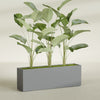 Tolga Extra Large Long Rectangle Fiberglass Planter - 72 in x 16 in x 24 in - Metallic Gunmetal - Metallic Gunmetal,72 in x 16 in x 24 in