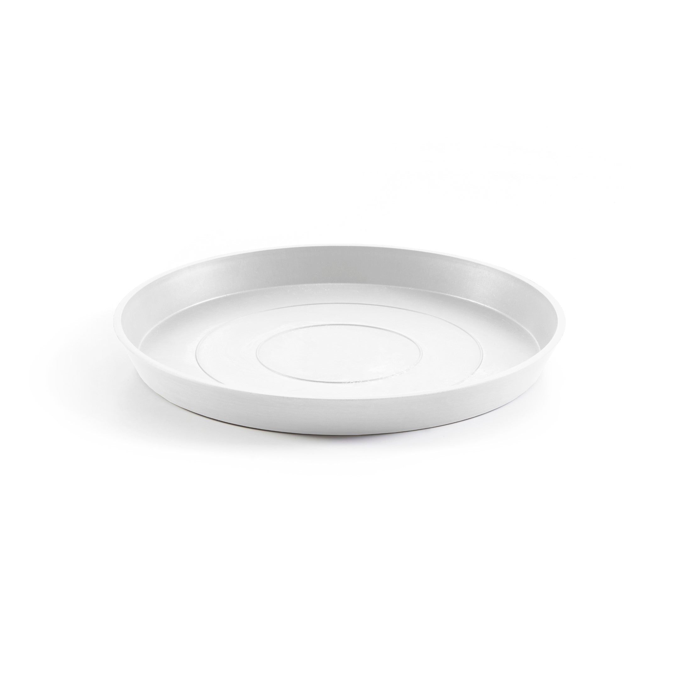 Small Round Saucer - 20 in x 20 in x 1.5 in - Pure White - Pure White,20 in x 20 in x 1.5 in