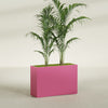 Potsdam Extra Large Long Rectangle Fiberglass Planter - 48 in x 16 in x 32 in - Gloss Pink Violet - Gloss Pink Violet,48 in x 16 in x 32 in