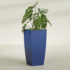 Toulan Large Tall Tapered Square Fiberglass Planter - 20 in x 20 in x 42 in - Matte Cobalt Blue - Matte Cobalt Blue,20 in x 20 in x 42 in