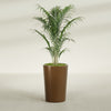 Tegel Medium Round Fiberglass Planter - 18 in x 18 in x 26 in - Metallic Bronze - Metallic Bronze,18 in x 18 in x 26 in