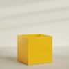 Montroy Extra Large Cube Square Fiberglass Planter - 60 in x 60 in x 60 in - Gloss Saffron - Gloss Saffron,60 in x 60 in x 60 in