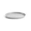 Medium Round Saucer - 23 in x 23 in x 1.8 in - White Grey - White Grey,23 in x 23 in x 1.75 in