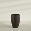 Brannan Large Round Fiberglass Planter - 30 in x 30 in x 41 in - Matte Brown - Matte Brown,30 in x 30 in x 41 in