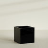 Montroy Large Cube Square Fiberglass Planter - 40 in x 40 in x 40 in - Gloss Black - Gloss Black,40 in x 40 in x 40 in