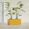 Badalona Large Tall Rectangle Fiberglass Planter - 39 in x 17 in x 17 in - Gloss Saffron - Gloss Saffron,39 in x 17 in x 17 in