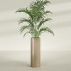 Corry Large Tall Cylinder Fiberglass Planter - 12 in x 12 in x 36 in - Metallic Gold - Metallic Gold,30 in x 30 in x 32 in