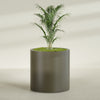 Rio Grande Large Round Fiberglass Planter - 30 in x 30 in x 32 in - Matte Bronze - Matte Bronze,30 in x 30 in x 32 in