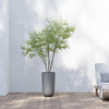 Oslo Medium Round Planter - 13.8 in x 13.8 in x 20.3 in - Grey - Grey,13.75 in x 13.75 in x 20.25 in,Planter Only