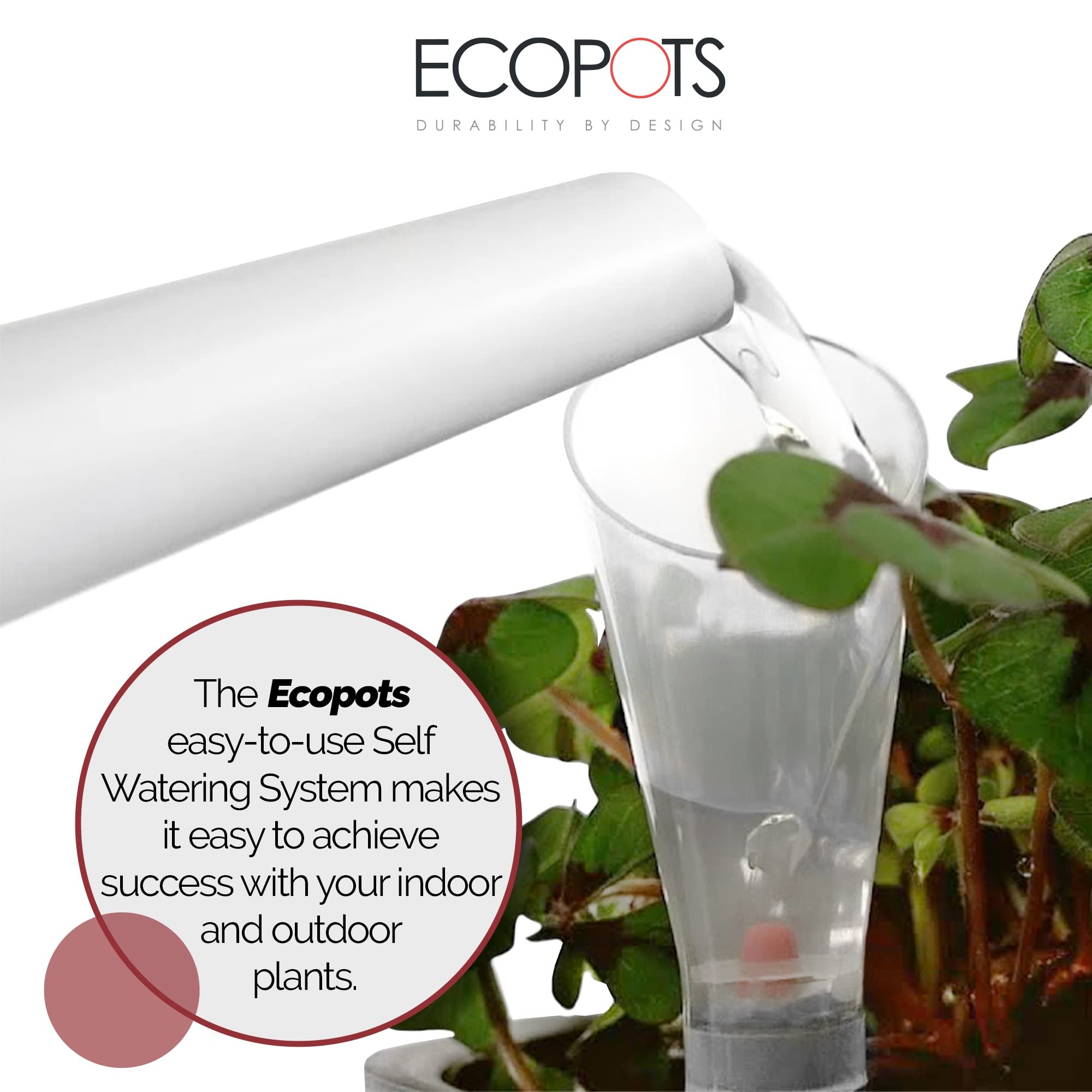 Indoor Self-Watering System 11.8 in x 11.8 in x 1 in - Compatible with 12" Rotterdam - Black,11.8 in x 11.8 in x 1 in